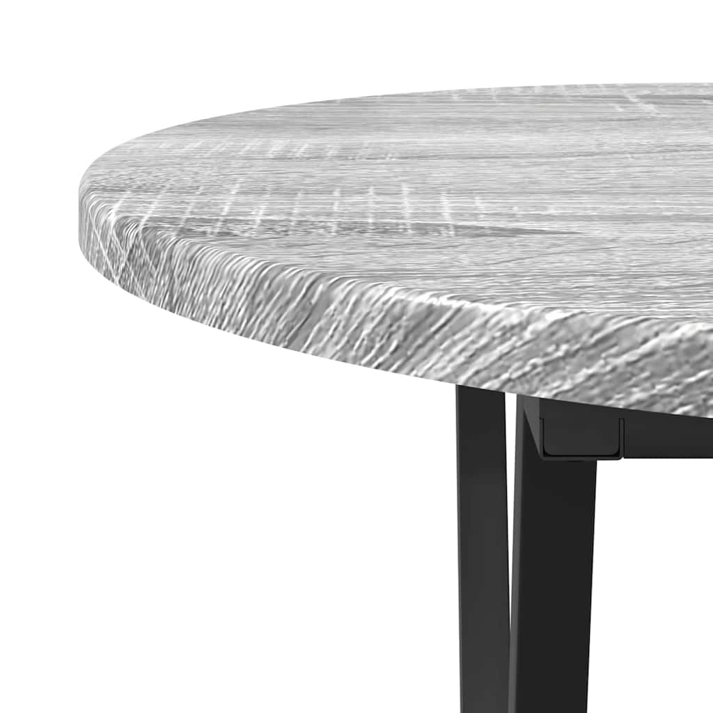Couchtisch Grau 80 x 40 x 40.5 cm Sperrholz und Metall