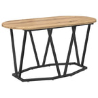 Couchtisch Artisan-Eiche 80 x 40 x 40.5 cm Sperrholz und Metall