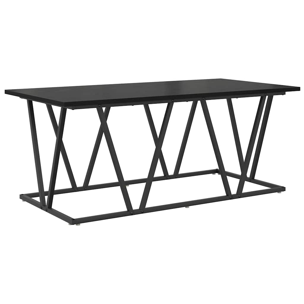 Couchtisch Schwarz Eichen-Optik 100 x 50 x 40 cm