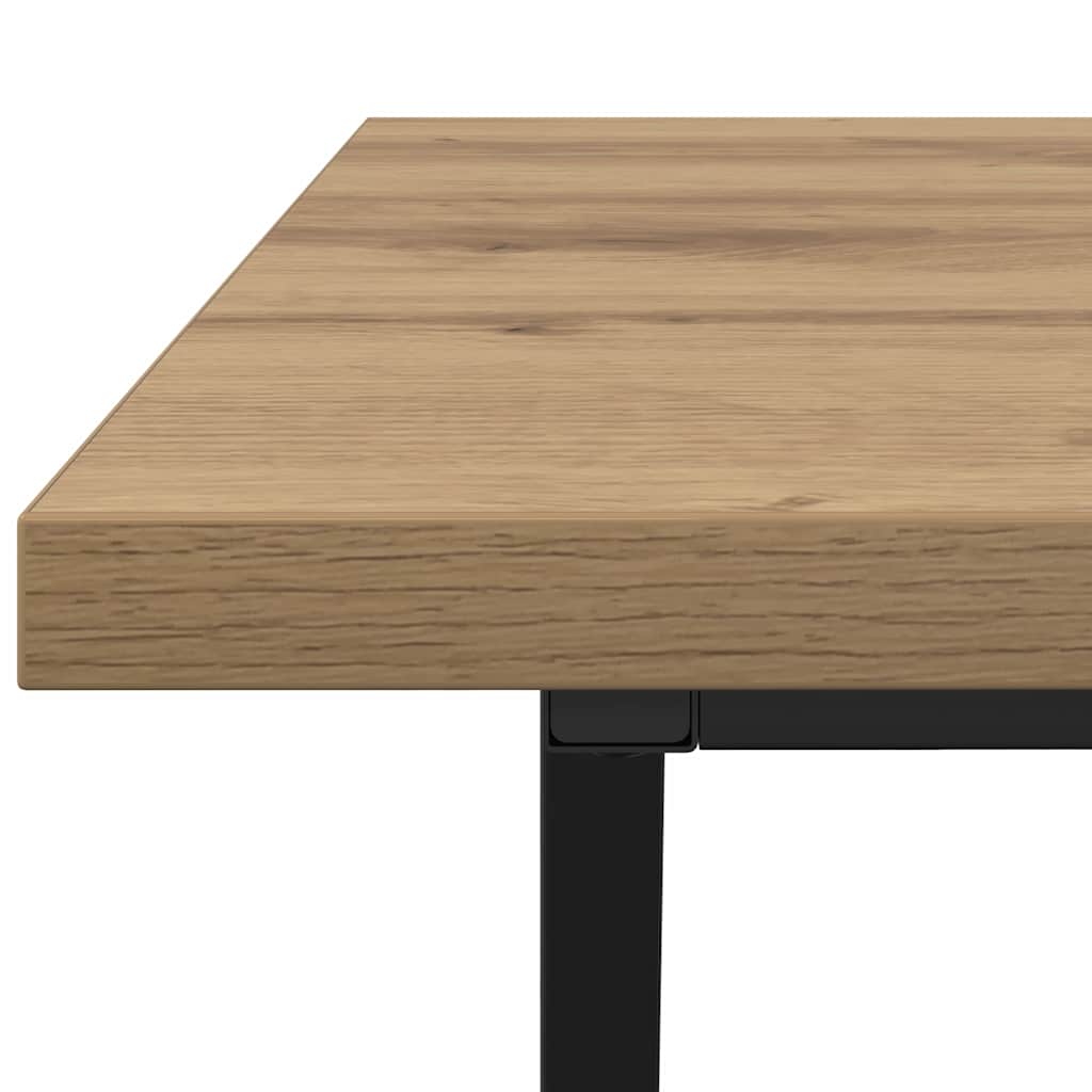 Couchtisch Artisan-Eiche 100 x 50 x 40 cm Sperrholz und Metall