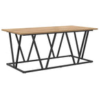 Couchtisch Artisan-Eiche 100 x 50 x 40 cm Sperrholz und Metall
