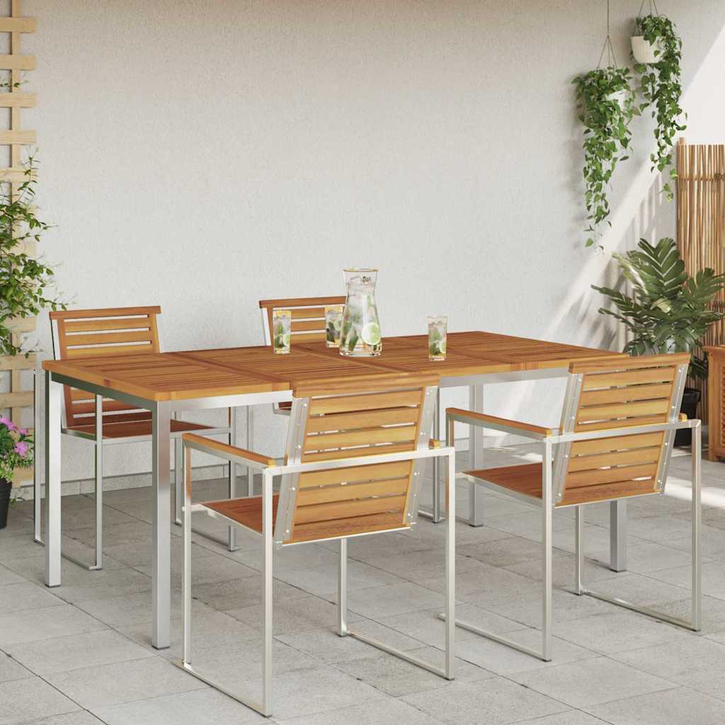 Esstisch Braun 180 x 90 x 75 cm Massivholz Akazie