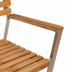 Gartenstuhl 4 pcs Öl-Natur 56 x 54,5 x 87 cm Massivholz Teak