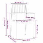 Gartenstuhl 4 pcs Öl-Natur 56 x 54,5 x 87 cm Massivholz Teak
