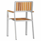Gartenstuhl 2 pcs Braun 56 x 54,5 x 87 cm Massivholz Akazie
