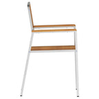 Gartenstuhl 2 pcs Braun 56 x 54,5 x 87 cm Massivholz Akazie