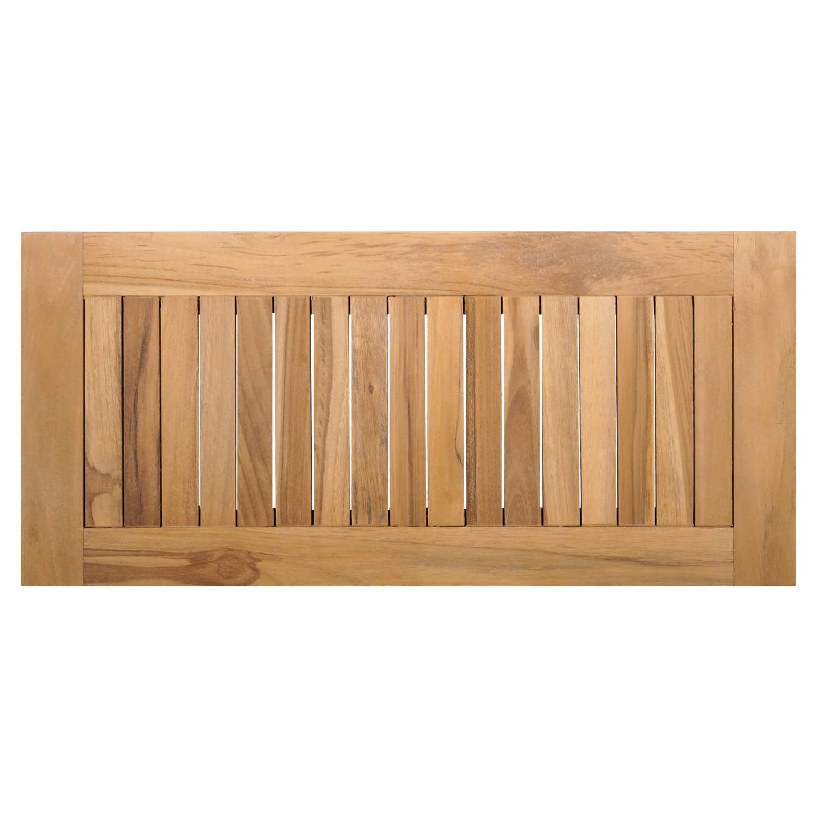 Gartenbank und Tischset 2 pcs Creme und Braun Massivholz Teak