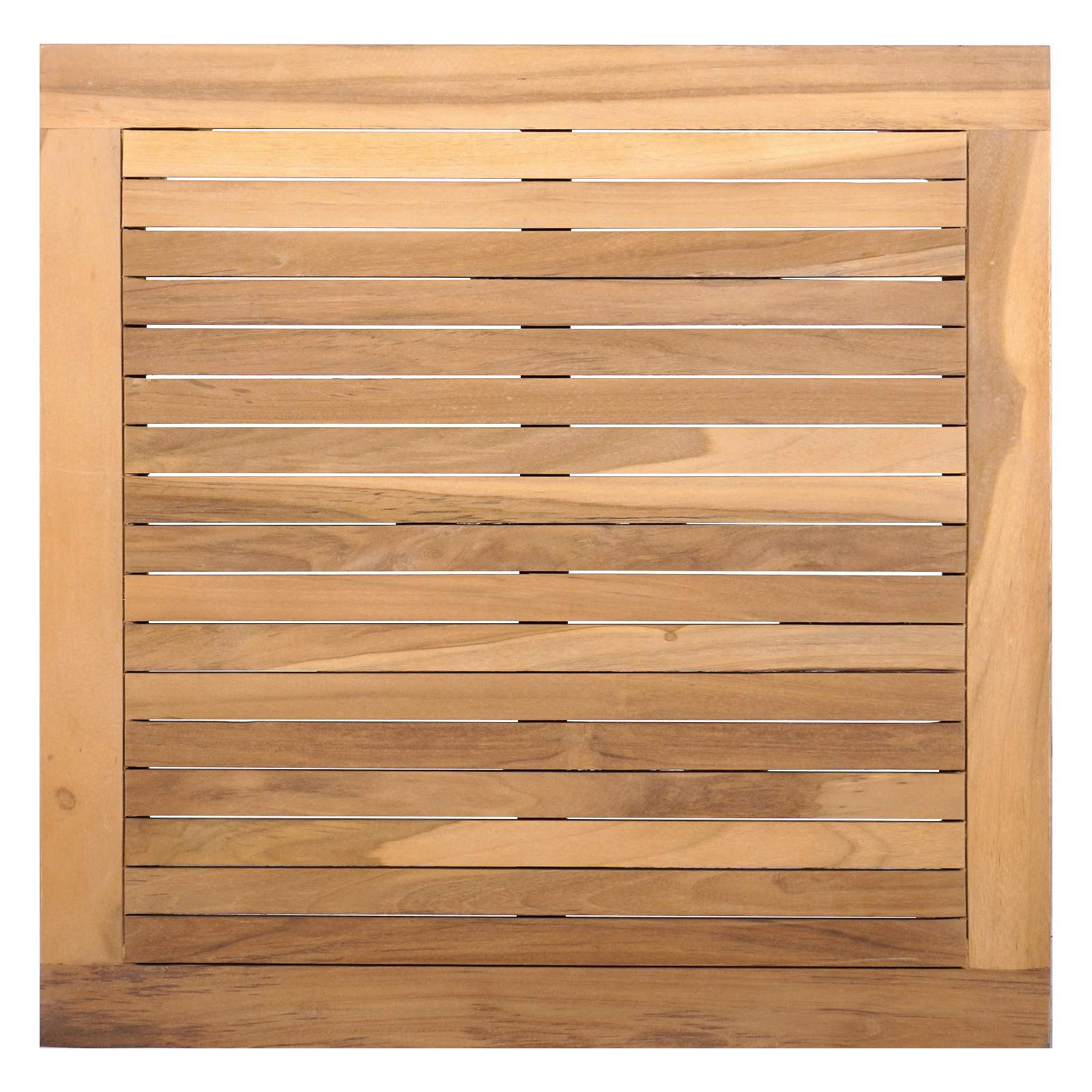 Gartenbank und Tischset 2 pcs Grau und Braun Massivholz Teak