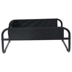 Hundebett Schwarz 75 x 75 x 30 cm Stahl