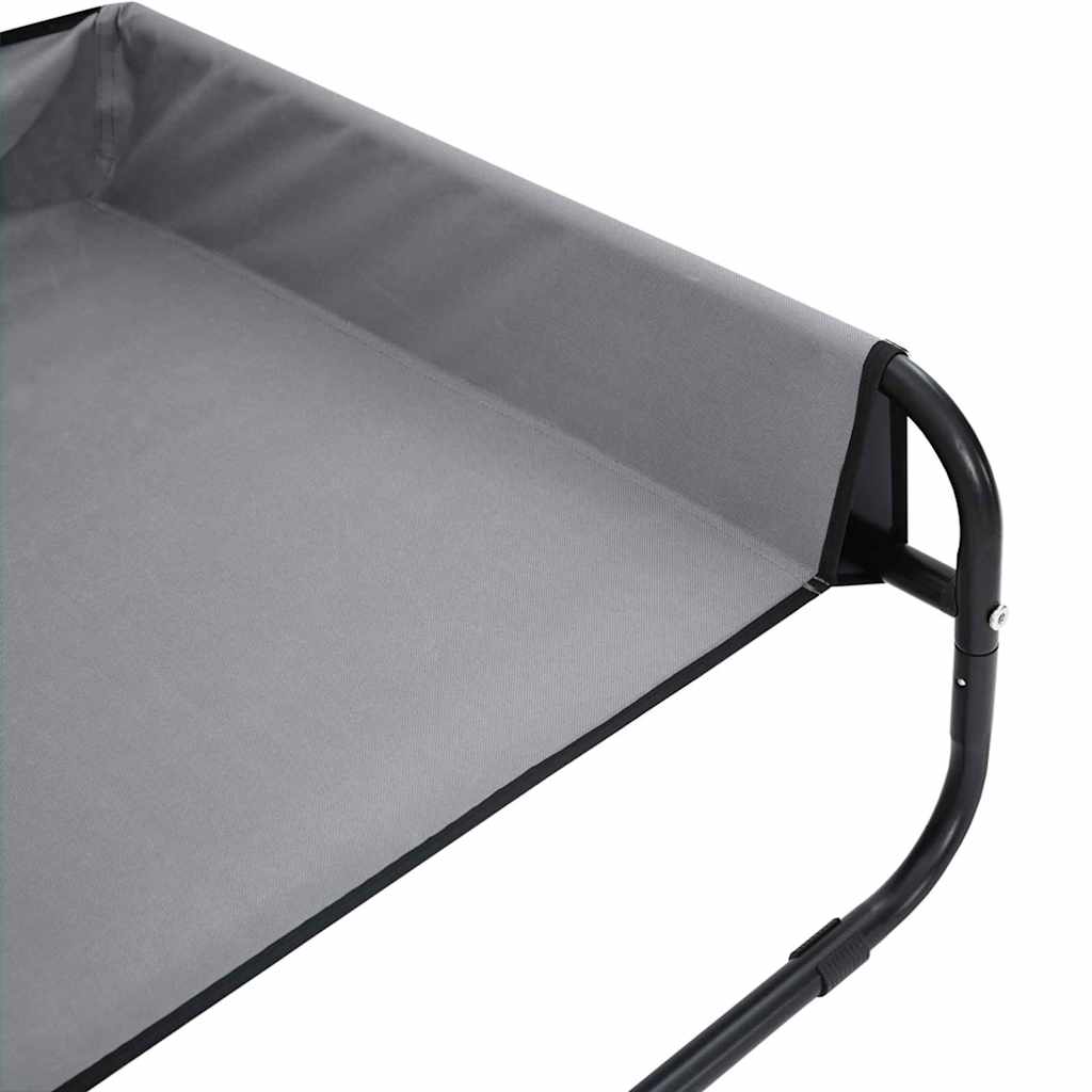 Hundebett Hellgrau 57 x 57 x 24 cm Stahl