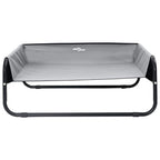 Hundebett Hellgrau 57 x 57 x 24 cm Stahl