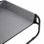 Hundebett Hellgrau 70 x 70 x 28,5 cm Stahl