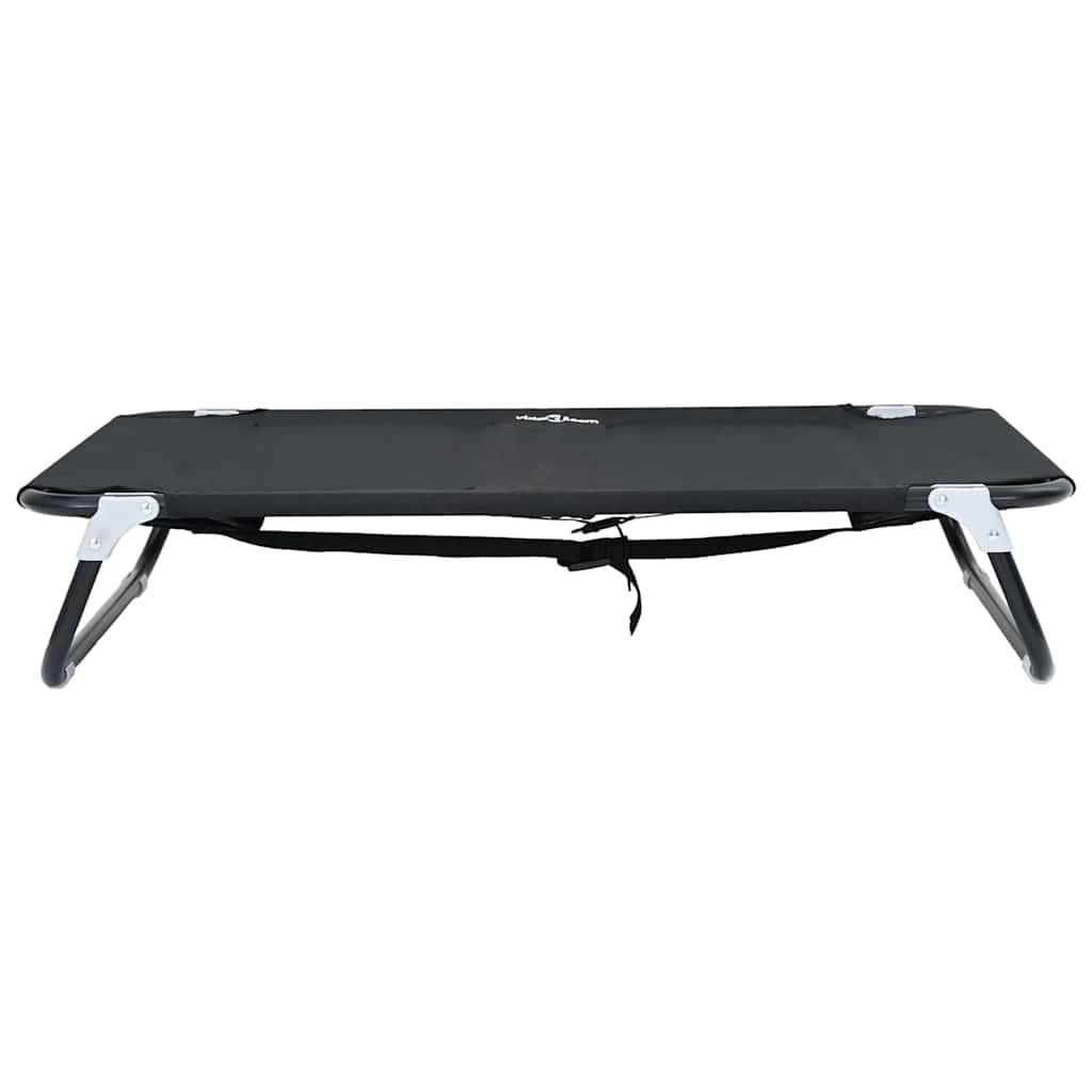 Hundebett Schwarz 90 x 55 x 18 cm Stahl