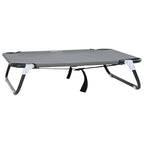 Hundebett Hellgrau 70 x 46 x 18 cm Stahl