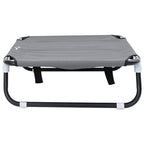 Hundebett Hellgrau 70 x 46 x 18 cm Stahl