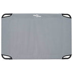 Hundebett Hellgrau 105 x 65 x 18 cm Stahl