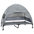 Hochgelegtes Hundebett Hellgrau 127 x 81 x 108 cm