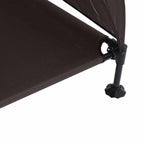 Hochgelegtes Hundebett Braun 127 x 81 x 108 cm Stoff und Stahl