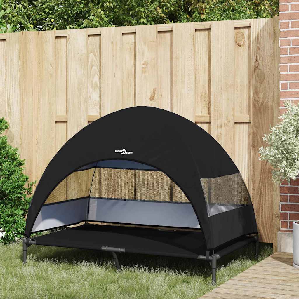Hochgelegtes Hundebett Schwarz 127 x 81 x 108 cm