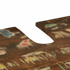 Badezimmermöbel-Set mit Regal 2 pcs Massives upgecyceltes Holz