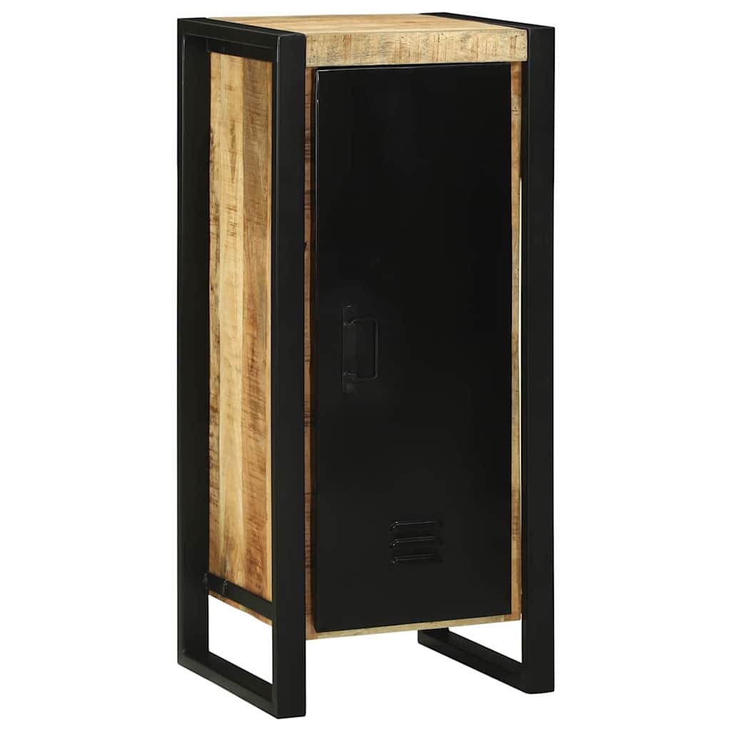 Badezimmermöbel-Set 2 pcs Braun und Schwarz Massivholz Mango