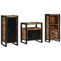 Badezimmermöbel-Set mit Regal 3 pcs Massives upgecyceltes Holz