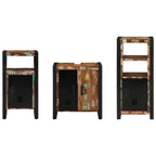 Badezimmermöbel-Set mit Regal 3 pcs Massives upgecyceltes Holz