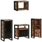 Badezimmermöbel-Set mit Regal 4 pcs Massives upgecyceltes Holz