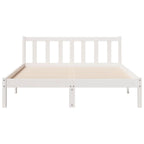 Massivholzbett Extra Lang ohne Matratze Weiß 160x210 Kieferholz