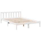 Massivholzbett Extra Lang ohne Matratze Weiß 160x220 Kieferholz