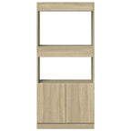 Highboard Sonoma-Eiche 63x33x140 cm Holzwerkstoff