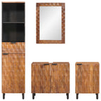 Badezimmer Sets 4 pcs Akazie Braun Winish Massivholz Mango