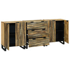 Badezimmermöbel-Set mit Schubladen 3 pcs Braun Holzwerkstoff