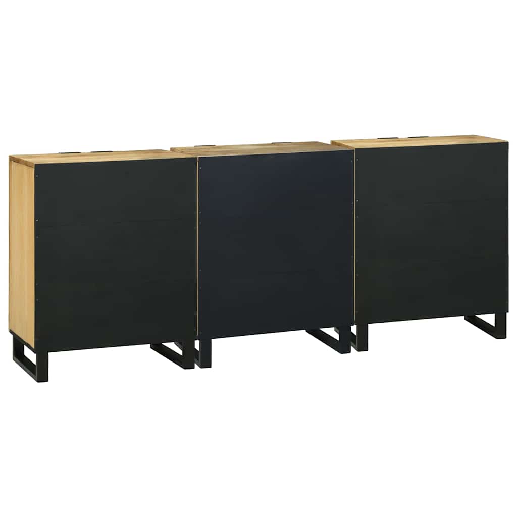 Badezimmermöbel-Set mit Schubladen 3 pcs Braun Holzwerkstoff