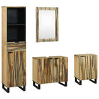 Badezimmermöbel-Set mit Schubladen 4 pcs Braun Holzwerkstoff