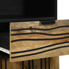 Badezimmermöbel-Set mit Schubladen 5 pcs Braun Holzwerkstoff