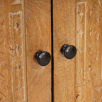Badezimmermöbel-Set mit Regal mit Tür 2 pcs Braun Holzwerkstoff