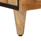 Badezimmermöbel-Set mit Schubladen 3 pcs Natur Massivholz Mango
