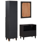 Badezimmerschrank-Set mit Schubladen 3 pcs Massivholz Mango