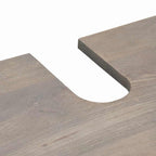 Badezimmerschrank-Set Wandmontiert 4 pcs Grau Massivholz Mango
