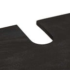 Badezimmerschrank-Set mit Tür 4 pcs Schwarz Massivholz Mango