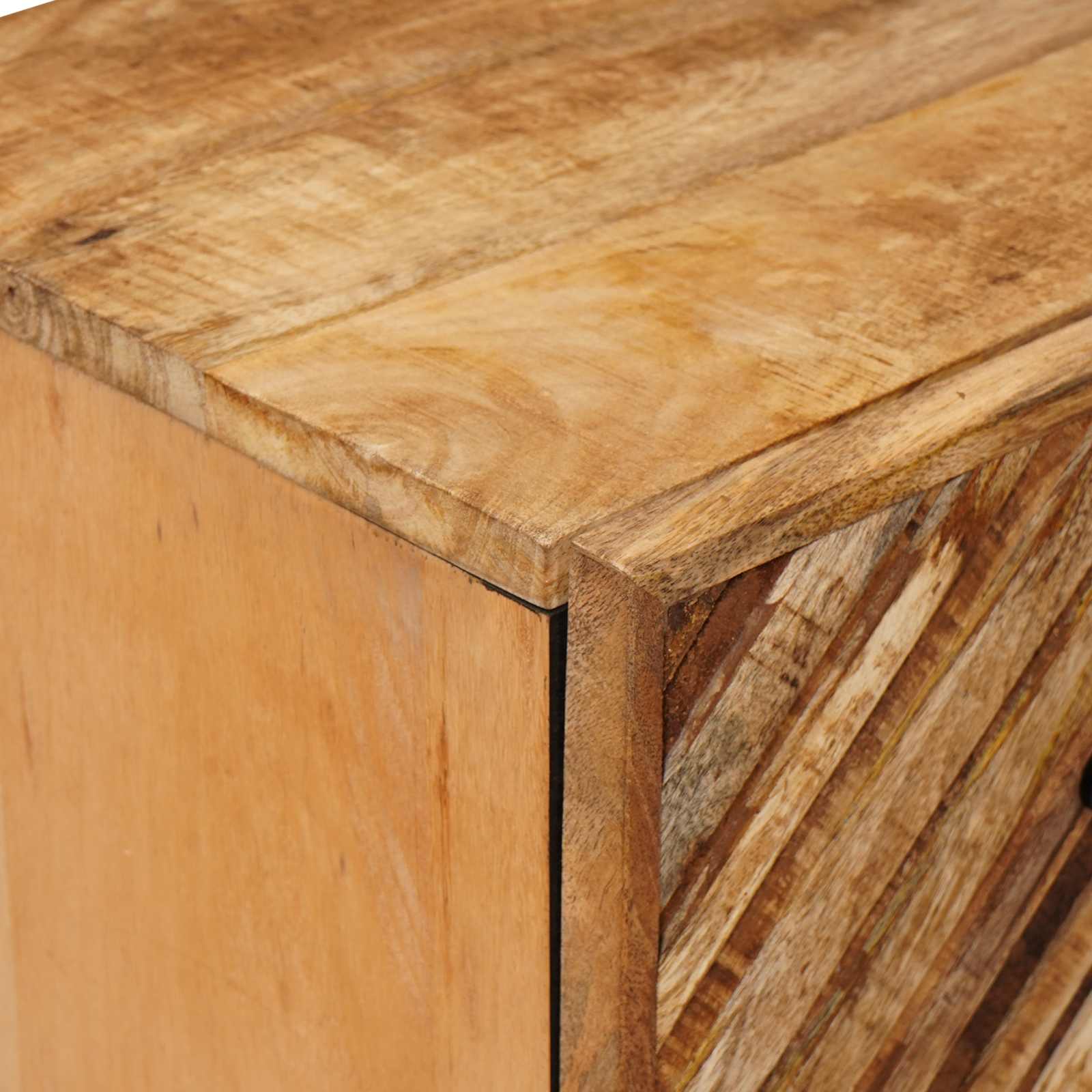 Badezimmerschrank-Set mit Schubladen 5 pcs Massivholz Mango