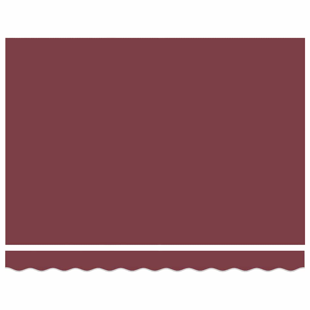 Markise Automatisch mit LEDs Weinrot 300x250 cm