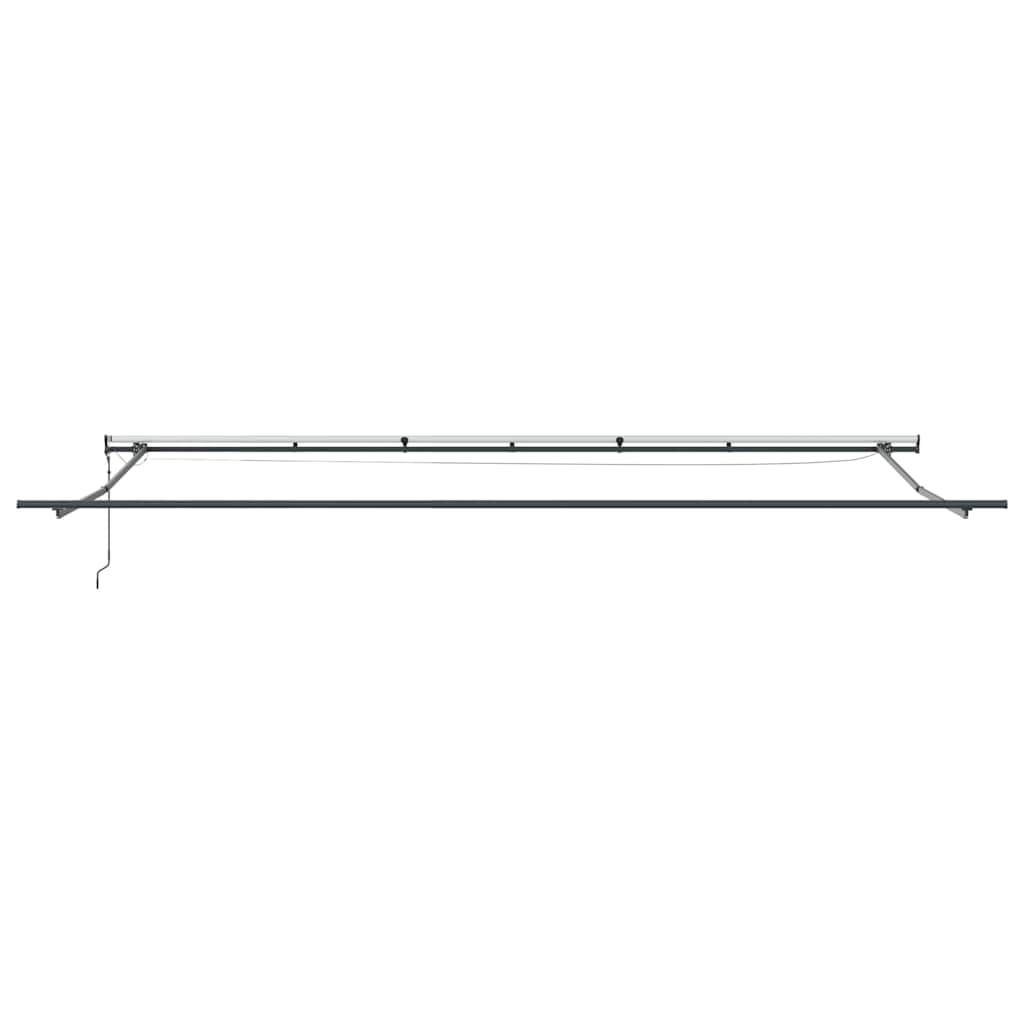 Markise Automatisch mit LEDs Weinrot 600x300 cm