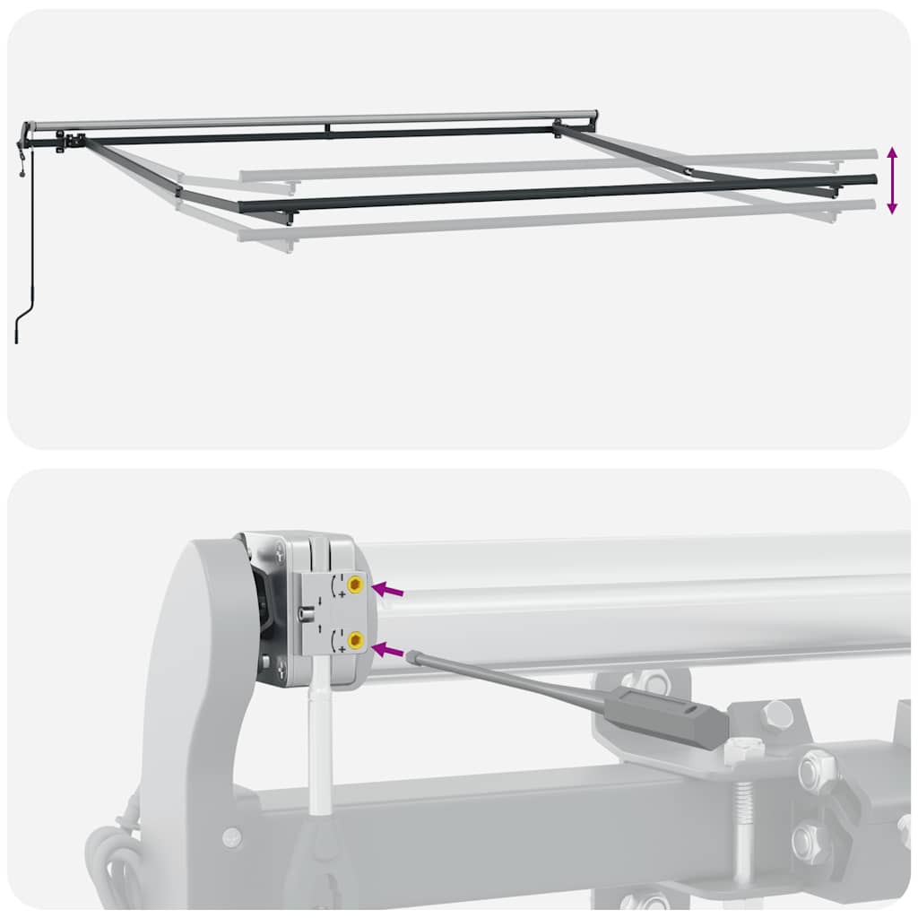 Markise Automatisch Braun 300x250 cm