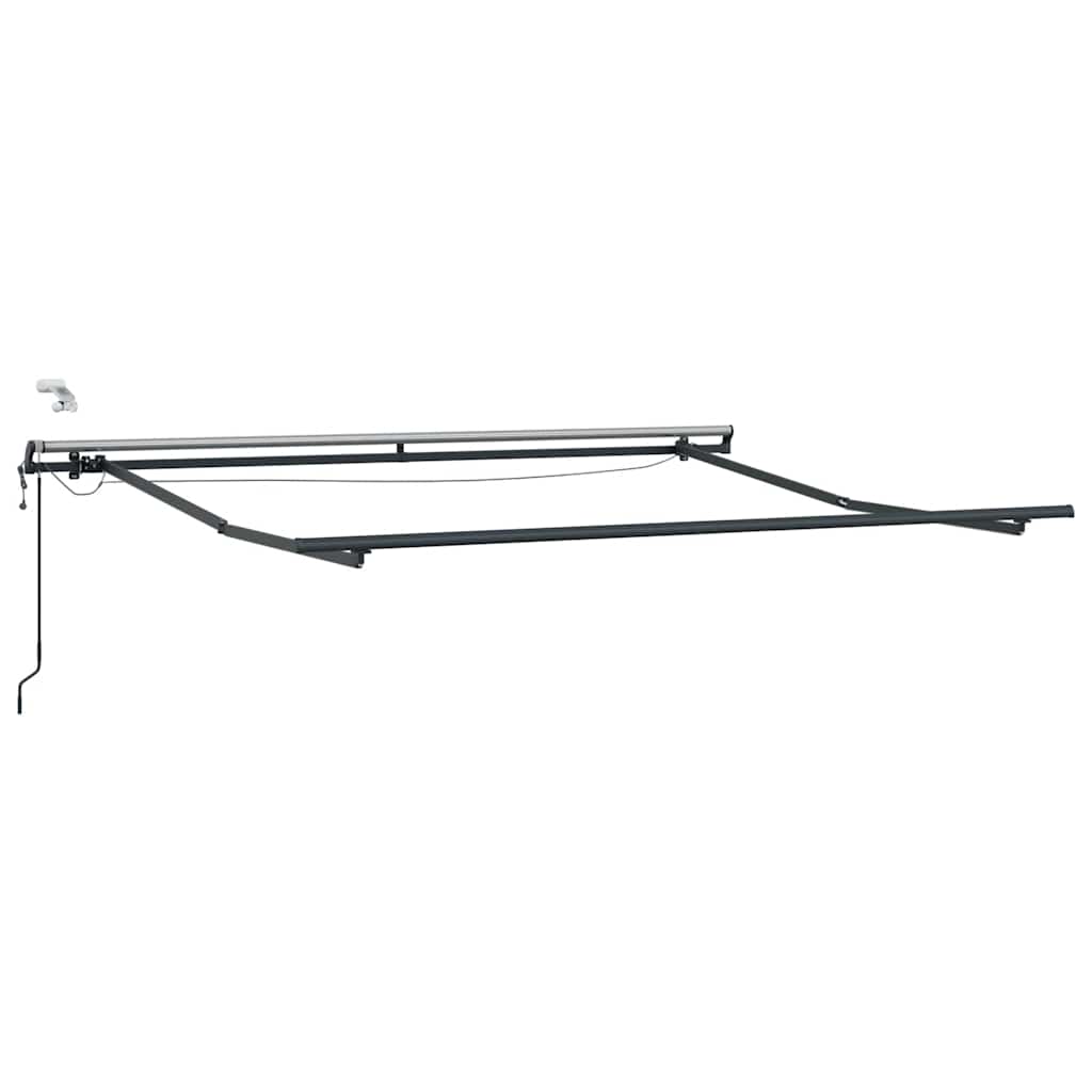 Markise Automatisch mit LEDs Braun 300x250 cm