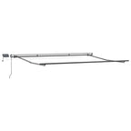 Markise Manuell mit LEDs Braun 400x300 cm