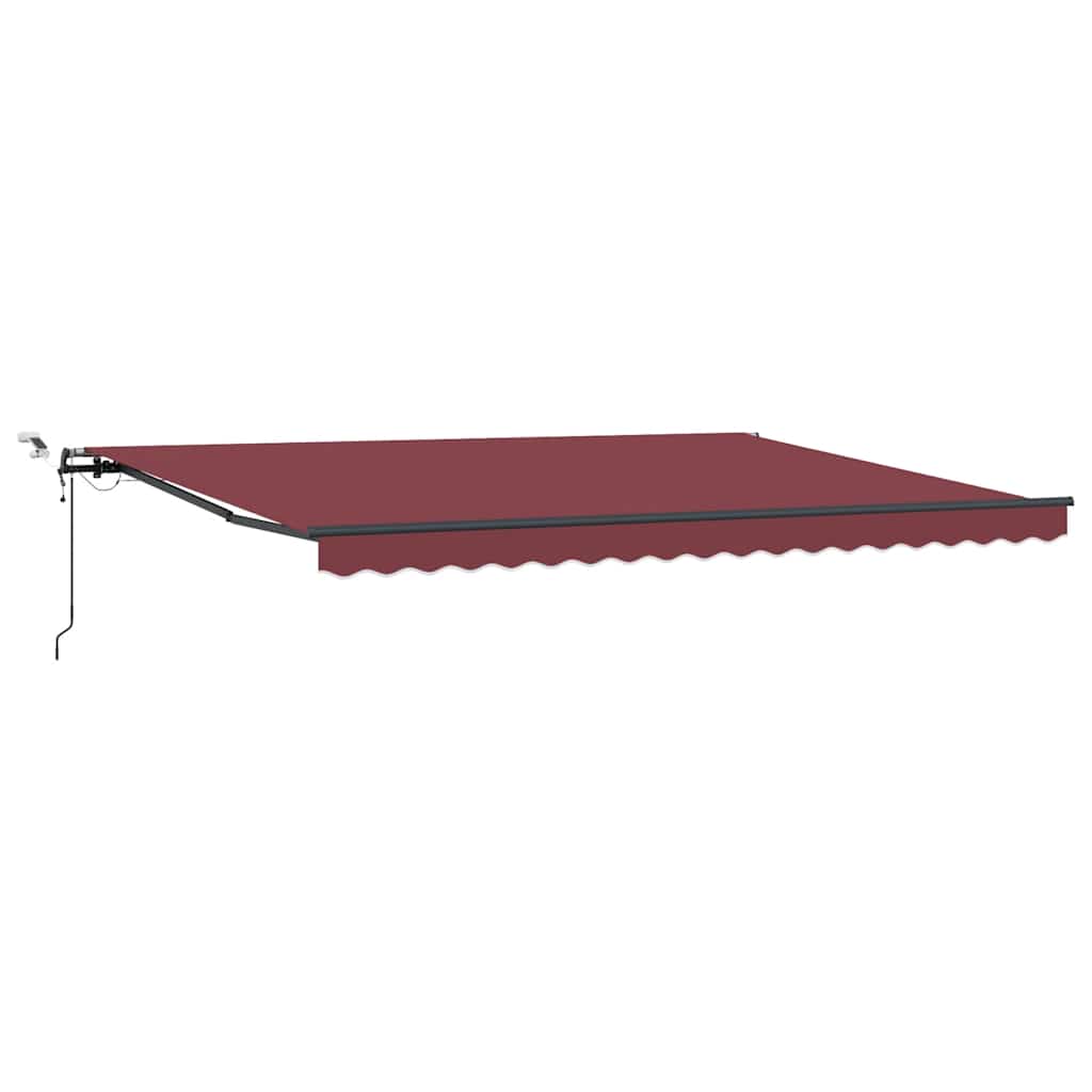 Markise Automatisch mit LEDs Braun 450x300 cm