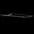 Markise Manuell mit LEDs Braun 500x300 cm