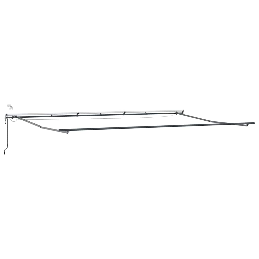 Markise Automatisch mit LEDs Braun 600x300 cm